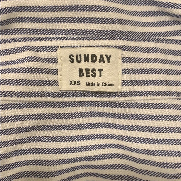 📌 NWT Sunday Best by Aritzia B/W Montana Shirt - Picture 4 of 6